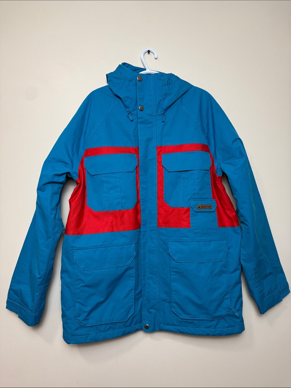 Burton Teal and Red Colorblock ski jacket Jacket size XXL